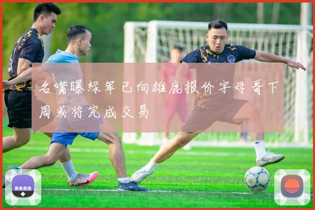 名嘴曝绿军已向雄鹿报价字母哥下周或将完成交易